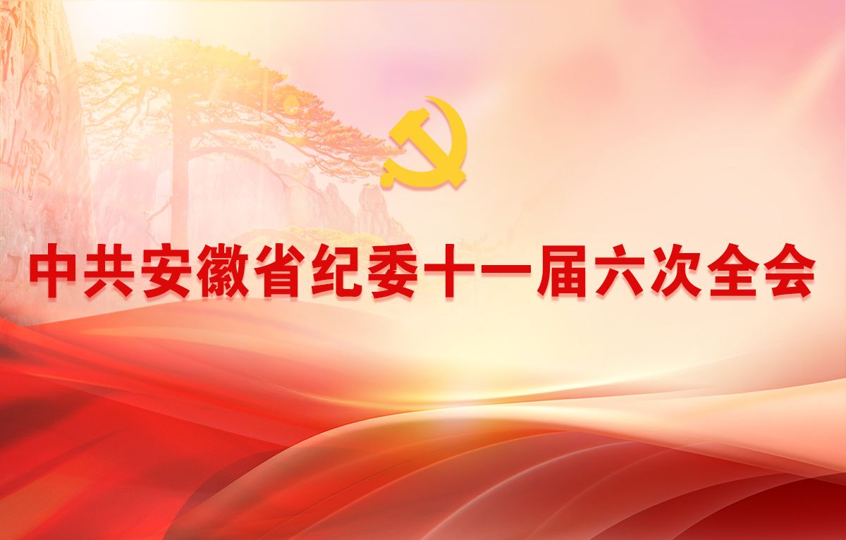 中共安徽省纪委第十一届第六次全会